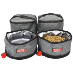 Bolso De Viaje Con Bowls "Kong Travel" 5pc -Mascotas Productos Tienda bolso viaje bowls kong 04