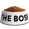 Bowl "I'm The Boss" Zee.Dog Blanco -Mascotas Productos Tienda boss bowl blanco 1