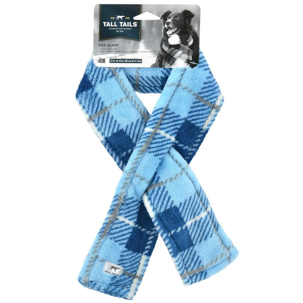 Bufanda De Lana Para Perros Cuadros Azul 4 Bufanda De Lana Para Perros Cuadros Azul - Imagen 2
