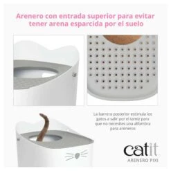 Catit Baño Sanitario PIXI Para Gatos -Mascotas Productos Tienda catit pixi bano 3