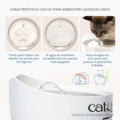 Fuente Bebedera Smart Pixi Catit -Mascotas Productos Tienda catit pixi bebedero 4