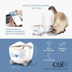 Fuente Bebedera Smart Pixi Catit -Mascotas Productos Tienda catit pixi bebedero 6