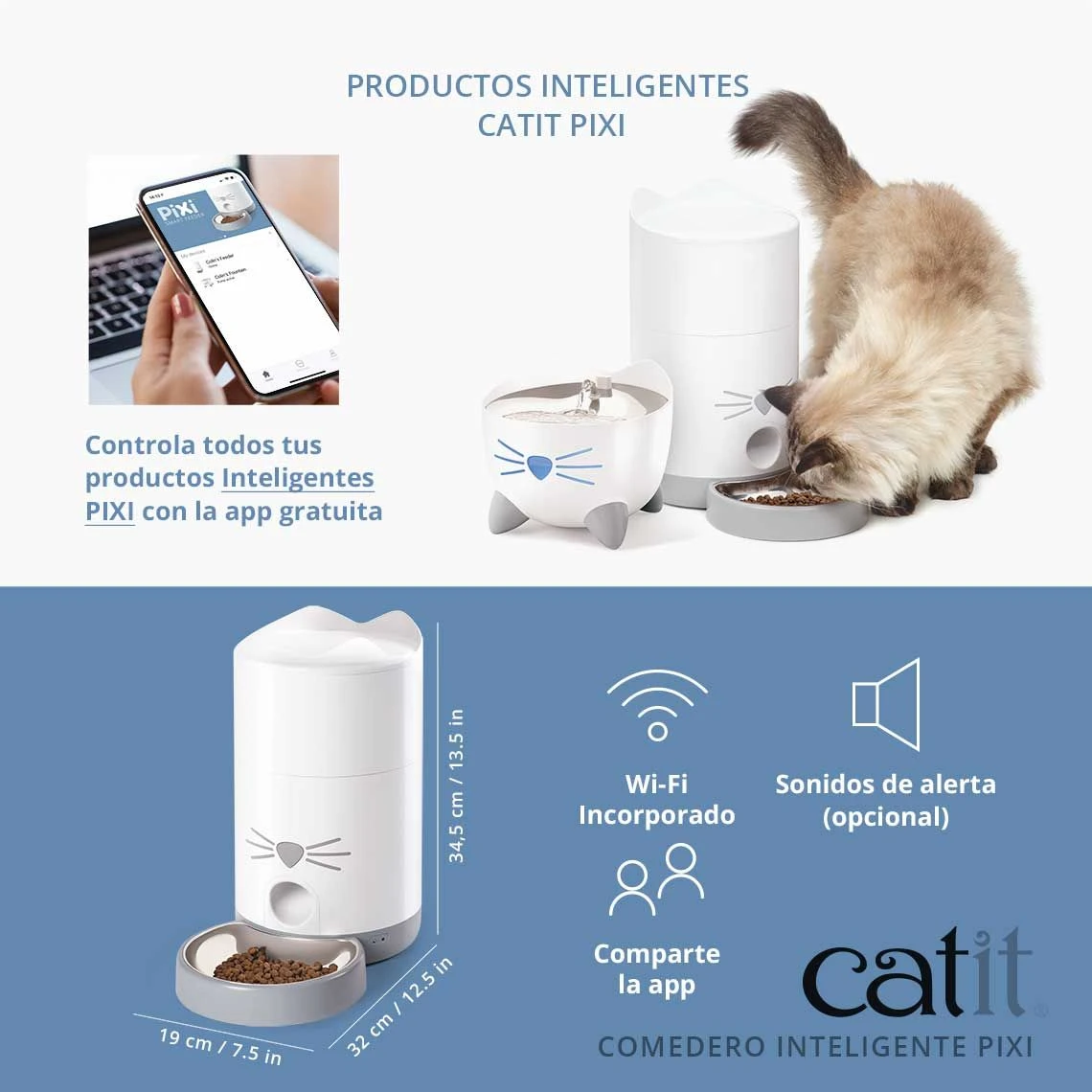 Comedero Smart Pixi Catit 8 Comedero Smart Pixi Catit - Imagen 6