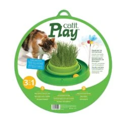 Circuito "Play" Pelota Con Pasto Para Gatos -Mascotas Productos Tienda catit play 4