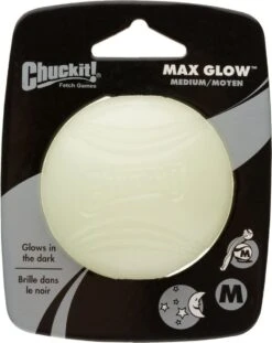 Pelota "Max Glow" Chuckit! Reflectante -Mascotas Productos Tienda chewy 2