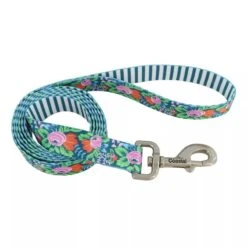 Coastal Sublime Correa Flower Teal/Teal Stripe Para Perros