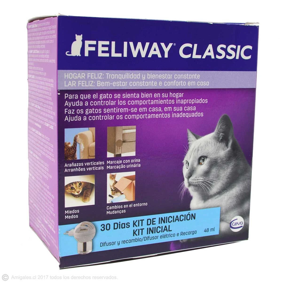 Feliway Classic Difusor Y Repuesto 3 Feliway Classic Difusor Y Repuesto