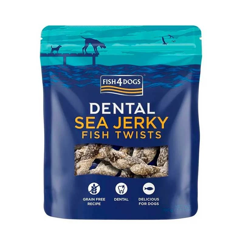 Fish4Dogs Dental Sea Jerky Fish Twists 100 Gr 3 Fish4Dogs Dental Sea Jerky Fish Twists 100 Gr
