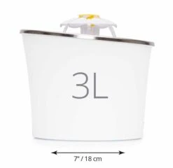 Bebedero De Flor Acero Inoxidable Catit 2.0 -Mascotas Productos Tienda fuente floral 2