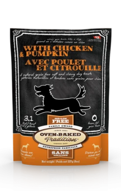 Premios Oven-Baked Pollo Y Calabaza Para Perros 227 G
