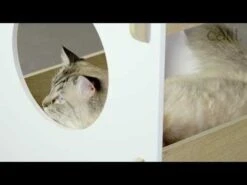 Vesper Cabana Catit Blanco Y Roble -Mascotas Productos Tienda hqdefault 71 70