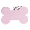 Placa Basic Hueso XL Aluminio "My Family" Rosada -Mascotas Productos Tienda id tag basic collection bone xl pink in aluminium