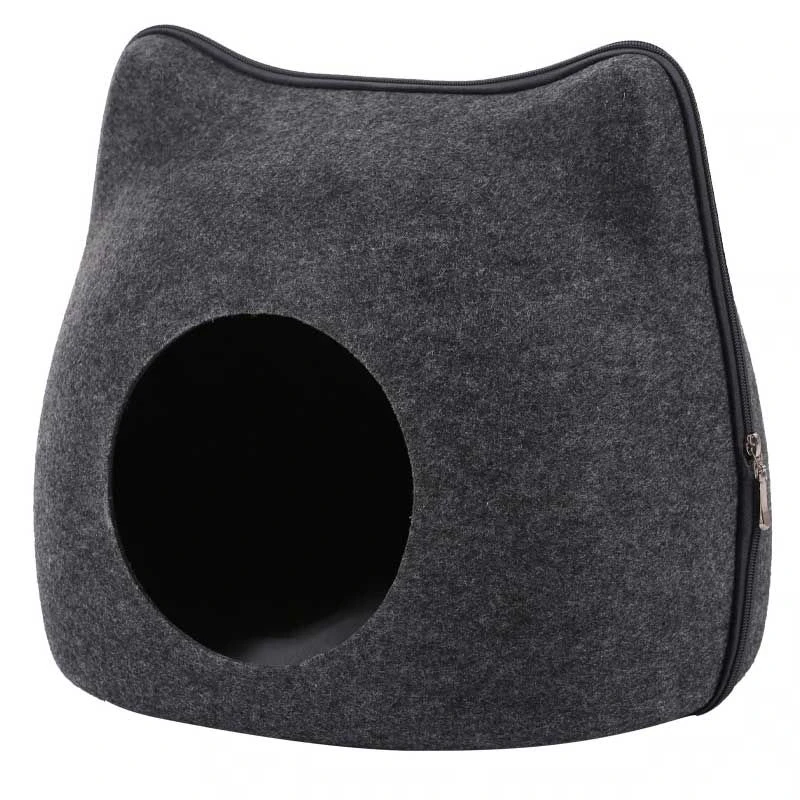 Cama Igloo De Fieltro Para Gatos 3 Cama Igloo De Fieltro Para Gatos