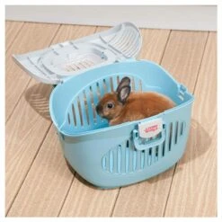 Jaula De Transporte Living Word 9 Jaula De Transporte Living Word -Mascotas Productos Tienda jaula celeste lw 2