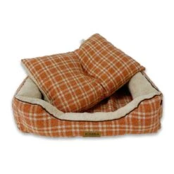 Kimba Eco Cama Andes Escocés Nar/Crudo -Mascotas Productos Tienda kimba cama nar crudo 3