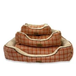 Kimba Eco Cama Andes Escocés Nar/Crudo -Mascotas Productos Tienda kimba cama nar crudo 4