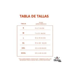 Kimba Chaqueta Onix Roja -Mascotas Productos Tienda kimba eco capa rayen tablas 8