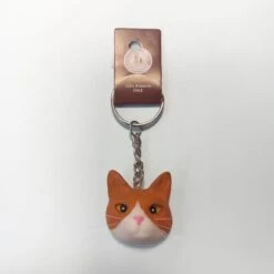 Llavero Gato Blanco Y Amarillo