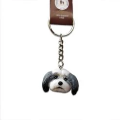 Llavero Shih Tzu Gris
