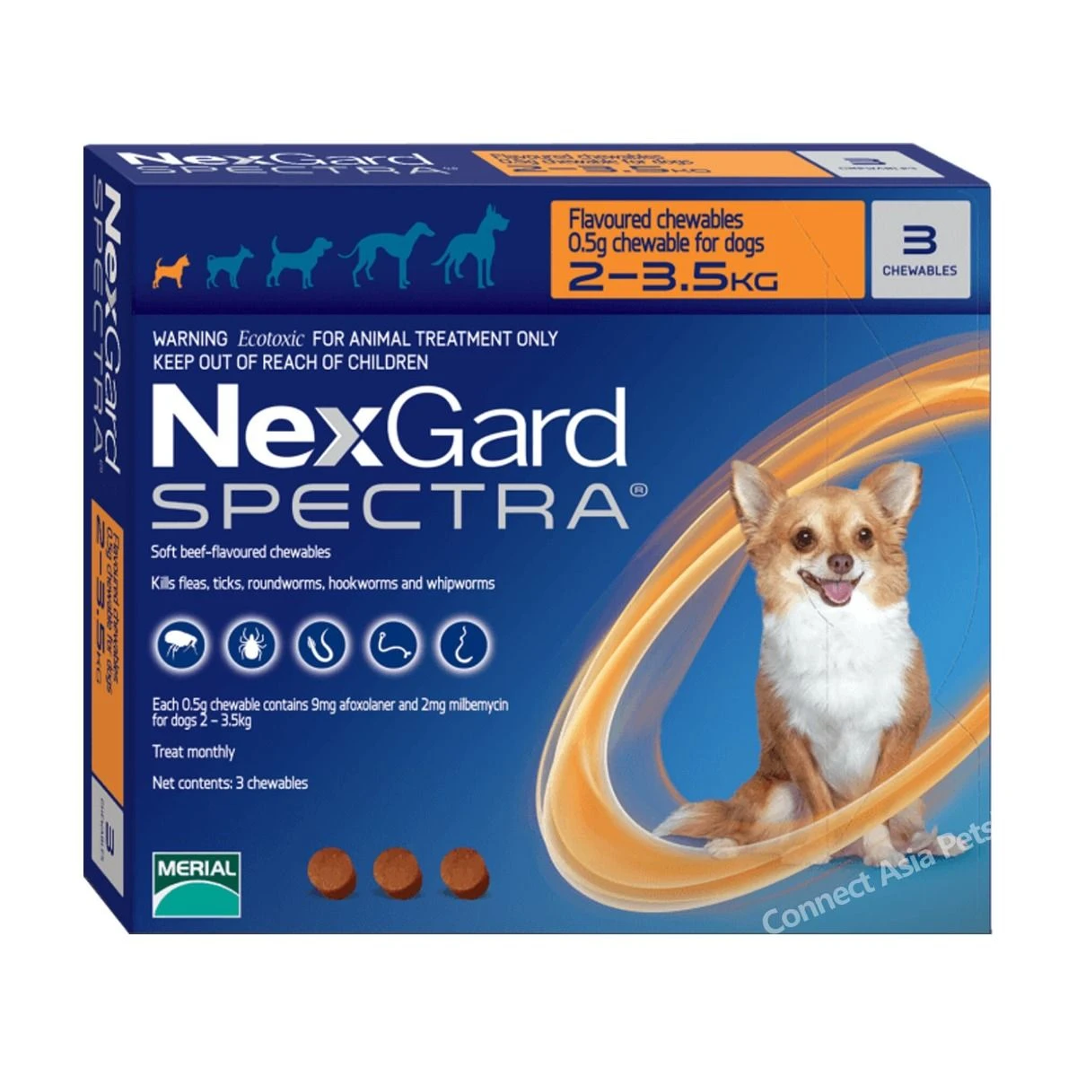 Nexgard Spectra Antiparasitario - 3 Tabletas 4 Nexgard Spectra Antiparasitario - 3 Tabletas - Imagen 2