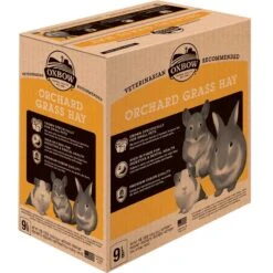 Heno "Orchard Grass Hay" Oxbow -Mascotas Productos Tienda orchard grass hay caja