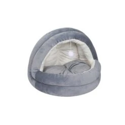 Cama Igloo Pawise Para Gatos 8 Cama Igloo Pawise Para Gatos -Mascotas Productos Tienda pawise cama iglu gris
