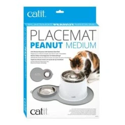Individual Con Plato "Placemat Peanut Medium" 21 Individual Con Plato "Placemat Peanut Medium" -Mascotas Productos Tienda placemat gris 1