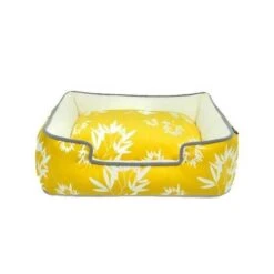 Play Cama Lounge Bamboo Mostaza -Mascotas Productos Tienda play cama lounge bamboo mostaza 2