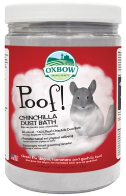 Baño De Polvo Poof! Para Chinchillas