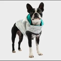 Impermeable Reversible Neon Aqua -Mascotas Productos Tienda raincoat neon aqua 6