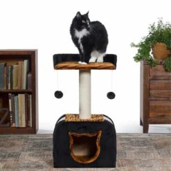 Rascador Con Guarida Kitty Power Paws Tigre 8 Rascador Con Guarida Kitty Power Paws Tigre -Mascotas Productos Tienda rascador guarida kitty tigre 3