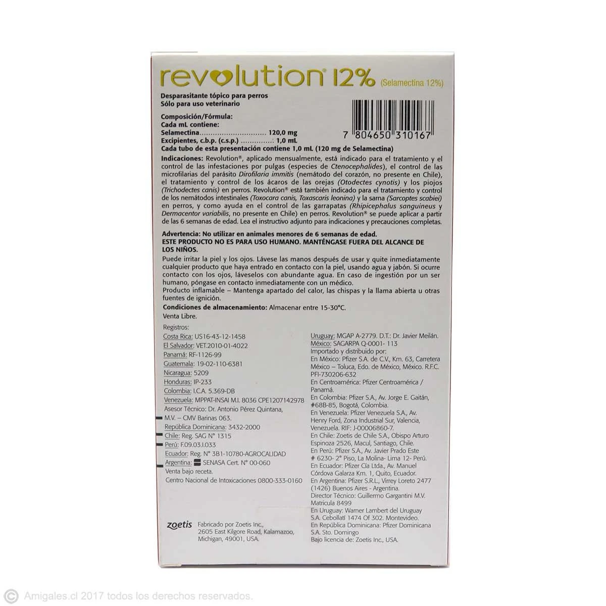 Antiparasitario REVOLUTION 12% Para Perros De 10,1 A 20 Kg 4 Antiparasitario REVOLUTION 12% Para Perros De 10,1 A 20 Kg - Imagen 2