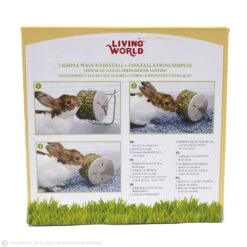 Dispensador Giratorio De Heno -Mascotas Productos Tienda ruedaheno2