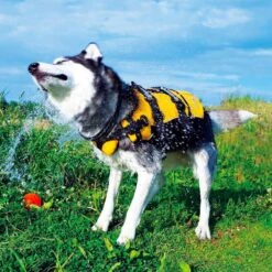 Chaleco Salvavidas "DFD" EzyDog -Mascotas Productos Tienda salvavidas dfd amarillo 03