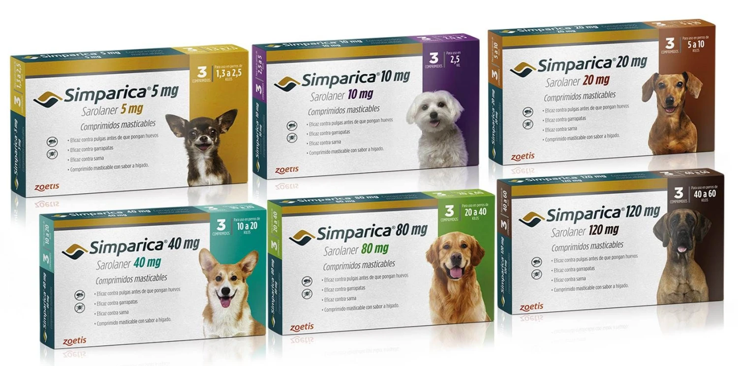 Simparica Antiparasitario Para Perros - 3 Comprimidos 3 Simparica Antiparasitario Para Perros - 3 Comprimidos