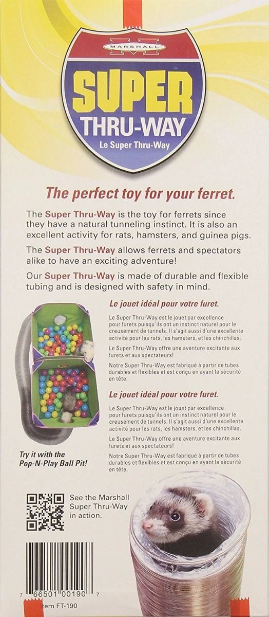Túnel De Juguete "Super Thru-Way" Para Hurón 9 Túnel De Juguete "Super Thru-Way" Para Hurón - Imagen 7