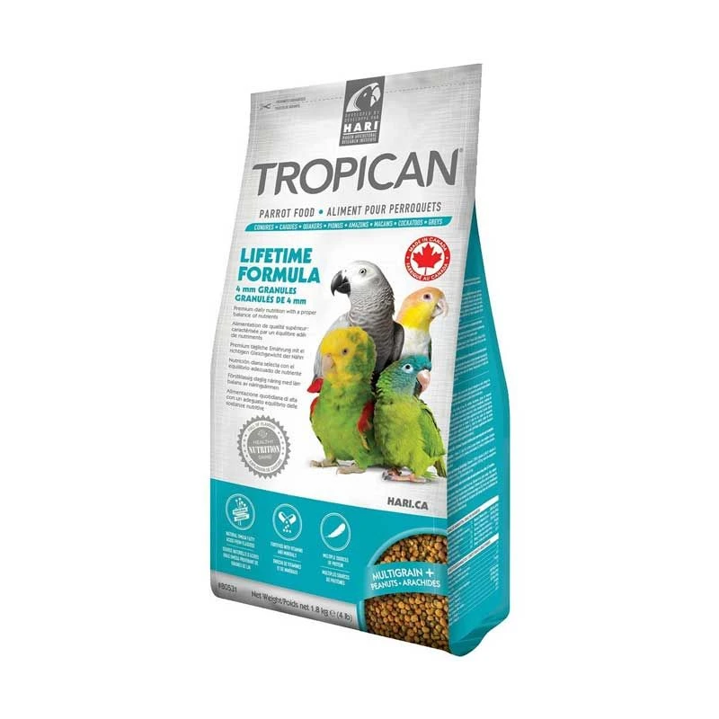 Tropican Mantención Gránulos Loros 3 Tropican Mantención Gránulos Loros