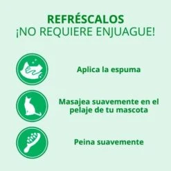 Shampoo En Seco Tropiclean Para Gatos 7 Shampoo En Seco Tropiclean Para Gatos -Mascotas Productos Tienda tropiclean waterless cat 3