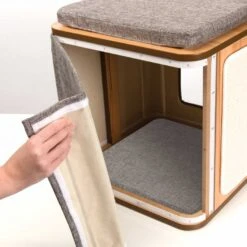 Mueble Vesper Cubo - Piedra -Mascotas Productos Tienda vesper cubo stone 5