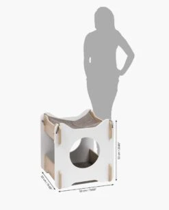 Vesper Cabana Catit Blanco Y Roble -Mascotas Productos Tienda vesper cabina blanco 4