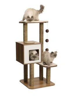Mueble Vesper Cat V High Base -Mascotas Productos Tienda vespercat nogal 2