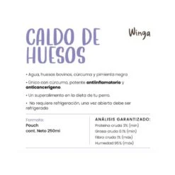 Winga Caldo De Huesos Para Perros 250 Ml -Mascotas Productos Tienda winga caldo huesos 2