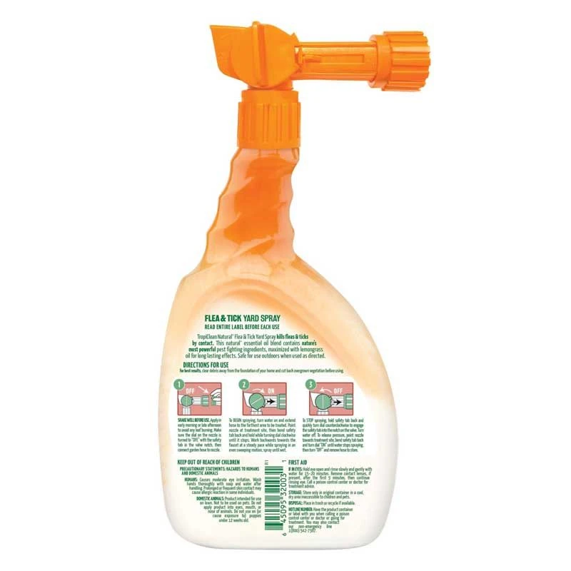 Yard Spray TropiClean Natural: "Flea & Tick" Para El Patio 4 Yard Spray TropiClean Natural: "Flea & Tick" Para El Patio - Imagen 2