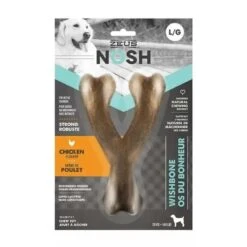 Juguete Masticable Wishbone Nosh Sabor Pollo -Mascotas Productos Tienda zeus nosh wishbone pollo l